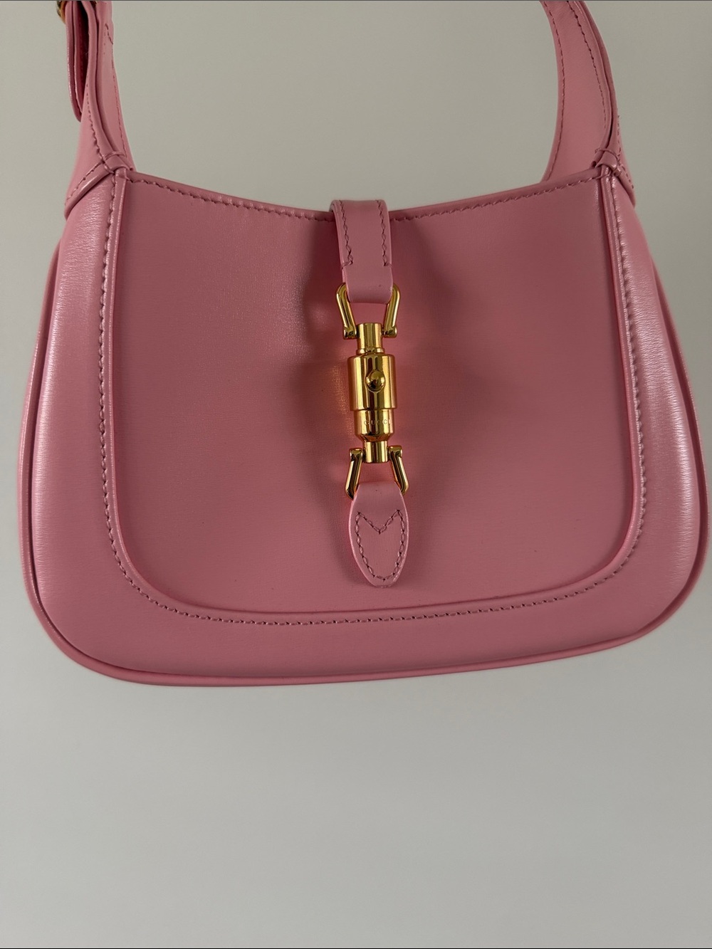Gucci Light Pink Leather Mini Jackie Bag